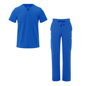 Uniforme médical court pour femmes, ensemble médical haut vêtements en coton vierge taille personnalisée - Product Image 3