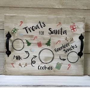 Haute qualité 2024 fête de noël plateaux de service plateau en métal en bois écologique pour décorations de noël élégantes - Product Image 5