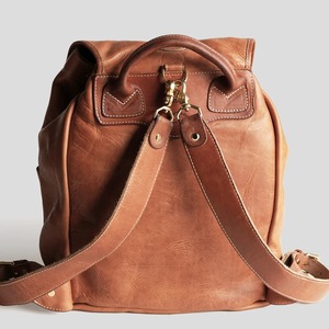 Mochila Unisex de Cuero Marrón, Estilo Vintage, para Viajes, Senderismo al Aire Libre, Impermeable, con Forro de Algodón y Cierre de Cremallera - Product Image 5