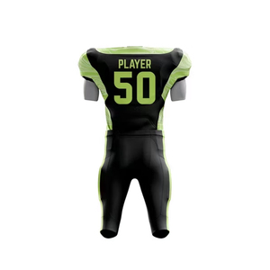 Conjuntos de pantalones de camiseta de fútbol juvenil, uniformes de fútbol americano de sublimación completa personalizados para adultos, precios al por mayor, manga corta - Product Image 2