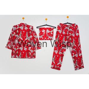 Ensemble pyjama de Noël pour femmes grande taille chemise de nuit et pantalon de pyjama vêtements de nuit confortables ensembles de pyjama de Noël - Product Image 5