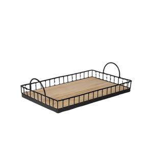 Diseño de tendencia para servir té y café, diseño atractivo, bandeja de metal para servir para el hogar, hotel, restaurante, mesa, bandeja A - Product Image 1