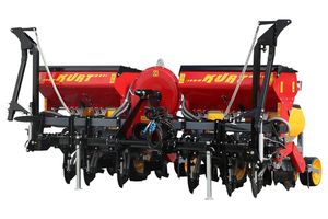 Sembradora de maíz montada en tractor de 4 filas de buena calidad, sembradora de maíz Zero Till con motor y bomba a bajo precio - Product Image 3