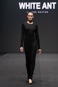 Faldas de diseño elegante para mujer, falda de Jacquard de encaje de lana transpirable de la era sostenible, conjunto de dos piezas para mujer, fabricantes de ropa - Product Image 4