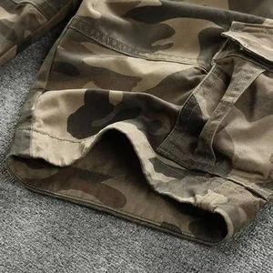 Pantalones Cortos Cargo de Trabajo para Hombre, Venta Caliente, OEM, Personalizados, 100% Algodón, con Botones - Product Image 6