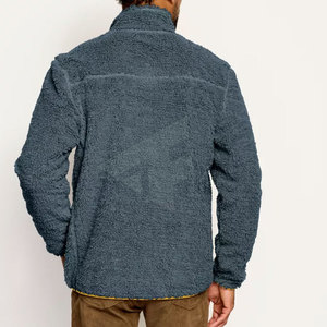 Veste Sherpa surdimensionnée personnalisée pour homme, manteau en polaire vintage bicolore, veste en fourrure de qualité supérieure, chaude et moelleuse, style Teddy Bear - Product Image 3