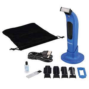 Rasoir hybride rechargeable par USB avec écran LED, autonomie de 2 heures, utilisation humide ou sèche, lame unique pour le rasage du visage, lumière intégrée - Product Image 5