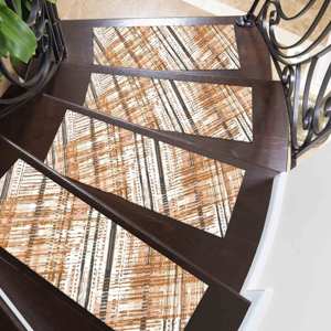 Tapis aztèque, tapis imprimé moderne, tons doux, lavable en machine, design 3D, tapis d'appoint - Product Image 1