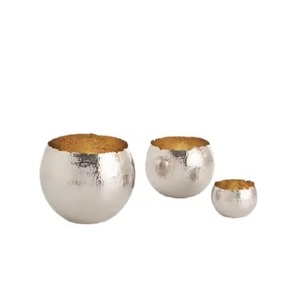 Bols de nourriture en métal de haute qualité fini antirouille, résistant à la chaleur et au lave-vaisselle bols décoratifs en métal arts indiens - Product Image 6