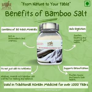 Herbal Salt Bamboo Salt 100% Traditional and authentic 240 Grams Pet <b>Jar</b> Labtested - Product Image 3