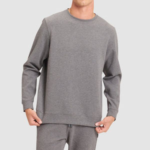 Sweat-shirt en molleton personnalisé pour homme, motif streetwear d'automne, broderie de logo personnalisée de haute qualité, sweat-shirt à col rond 100% coton pour homme - Product Image 2