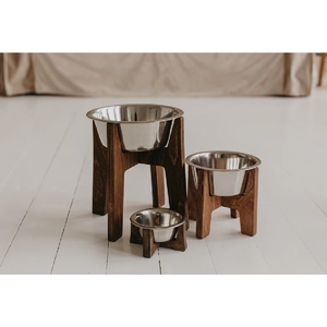 Handcrafted Wholesales Wood Single <b>Bowl</b> <b>Stand</b> Raised Pet <b>Bowls</b> <b>Dog</b> Supplies Made in Vietnam - Product Image 4