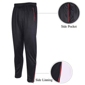Conjunto Deportivo para Hombre, Chaqueta con Cierre Completo y Cuello Alto, Pantalones con Franja Roja y Bolsillos Laterales, Secado Rápido, para Gimnasio y Running - Product Image 5