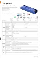 Alimentation LED à tension constante YSD IP20 avec réglage de la luminosité, 12V/24V/48V, 36W, 100W, 500W, pour usage intérieur