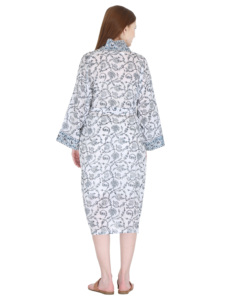 Best Selling <b>Long</b> Cotton Robe Handmade <b>Beach</b> Wear <b>Dress</b> Women's Bath Robe Bridal Dressing Gown Summer Casual <b>Dress</b> - Product Image 4