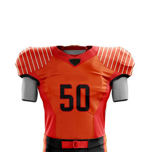 Ropa deportiva de color naranja y negro para hombre, conjunto de uniforme de fútbol americano, venta al por mayor, uniforme de fútbol americano personalizado de alta calidad - Product Image 4