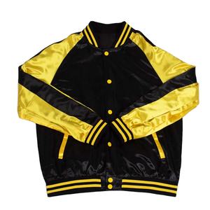 Chaqueta universitaria informal con logotipo personalizado para hombre, hermosa chaqueta de béisbol de color satinado bordada para hombre, envío DDP - Product Image 5