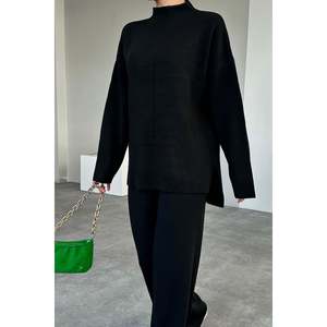 Black <b>Knit</b> <b>Set</b> - Product Image 3
