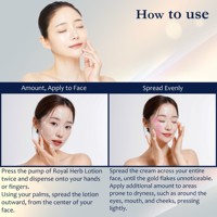 Royal Herb EX Lotion Soins de la peau flocons d'or hydratants sans huile pour le visage Fournisseur du Japon