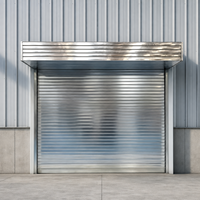 Porte à enroulement coupe-feu en acier, motorisée et automatique, pour entrepôt et bâtiment commercial