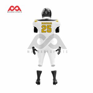 Tops brodés personnalisés Meilleur maillot de football américain à manches courtes à bas prix Vente en gros Drapeau américain Uniforme de football - Product Image 3