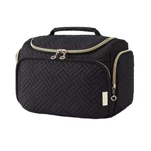 กระเป๋าเครื่องสำอางขนาดเดินทางของผู้หญิงแฟชั่นสูงกระเป๋าแต่งหน้าแบบซิปคู่สะดวกทำจากโพลีเอสเตอร์ - Product Image 1
