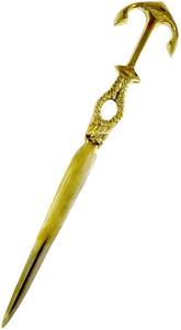 Coupe-papier en laiton sculpté aigle équipement de bureau coupe-papier coupe-laiton nautique personnalisé coupe-papier antique - Product Image 2