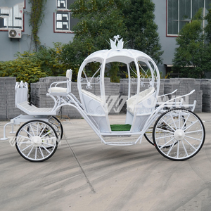 Chariot à chevaux électrique de citrouille blanc pur/chariot tiré par un cheval de Cendrillon de haute Performance/chariot de Cendrillon à vendre - Product Image 3