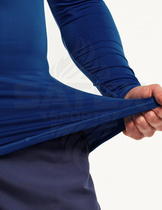 Custom Logo High Quality Wholesale Printed <b>Long</b> <b>Sleeve</b> MMA BJJ Jiu Jitsu Fitness <b>Swim</b> Rashguard Shirts Breathable UPF50+ - Product Image 3