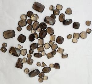 Piedras preciosas de cuarzo ahumado natural, corte facetado, piedras preciosas sueltas de cuarzo ahumado genuino en forma de mezcla, lote al por mayor a la venta a granel - Product Image 3