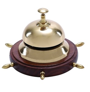 Décor d'hôtel en laiton massif Design unique Bureau floral Designer Cloche Bureau de table Cloche décorative en laiton au meilleur prix. - Product Image 6