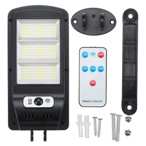 Farola solar Sensor de movimiento de inducción de alto lumen Impermeable Integrado Luminaria exterior Carretera Led Jardín Faro - Product Image 5