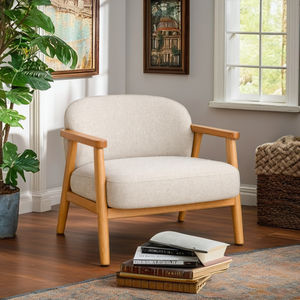 Minimalist Tufted Accent Chair Comfy Single Leisure <b>Armchair</b> Furniture <b>for</b> <b>Small</b> Apartment Living Room <b>Bedroom</b> Use - Product Image 1