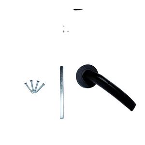 Poignée de porte ABSDOOR moderne en acier noir mat, ouverture à droite, installation facile, garantie 1 an, Turquie, villa, hôtel, appartement - Product Image 1