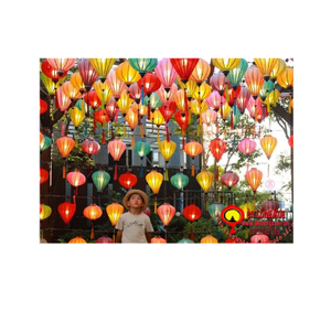 Supplies Jacquard Silk Fabric <b>Lanterns</b> Silk <b>Lantern</b> Decoration Festival Event Party From Vietnam - Product Image 1