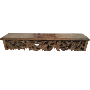 Estante de madera para pared decorativo, estante de almacenamiento rústico flotante, Vintage, montado en pantalla, venta a bajo precio - Product Image 1