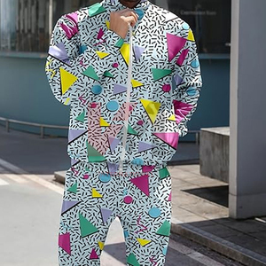 Conjunto Deportivo de 2 Piezas para Hombre, Chaqueta Deportiva con Cremallera Completa y Pantalones Jogger, Ropa Deportiva - Product Image 5