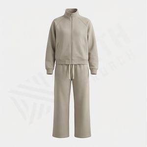 Conjuntos Deportivos de Algodón para Mujer al por Mayor, Traje Deportivo de Manga Larga, Ropa Deportiva para Entrenamiento, Conjuntos Deportivos Duraderos para Gimnasio y Fitness - Product Image 1