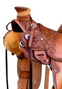 Premium Quality Genuine Leather Horse Western Saddle Barrel Racing and Horse Riding Suitable Western Saddle - Product Image 2