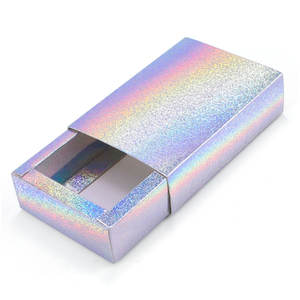 Caja de regalo de cartón láser dorado, plateado y dorado rosa, caja de fiesta navideña, joyero extraíble, envoltura de caramelo de Chocolate - Product Image 5