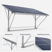 Système de recharge de véhicules électriques solaire tout-en-un 5kW 10kW avec stockage de batterie LiFePO4 et surveillance en temps réel pour usage domestique et commercial