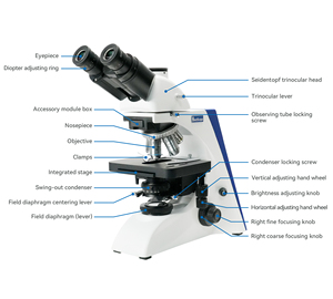 分析のためのBestScope BLM5-263三眼デジタル顕微鏡機械プラットフォーム実験室顕微鏡 - Product Image 2