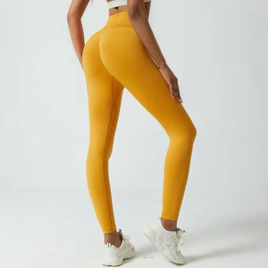 Venta al por mayor de moda transpirable Leggings Mujer Yoga Leggings de cintura alta Gimnasio Deportes Legging - Product Image 1