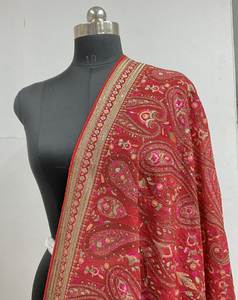 Renard pur georgette fantaisie dupatta broderie travail dupatta sherwani dupatta - Product Image 3