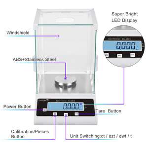 RS232 500 그램 0.001 그램 ° c 정밀 실험실 digital 0.1g 의 전자 분석 우리가 무게의 balance 1 미리그램 - Product Image 1