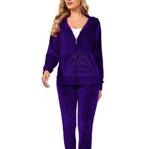 Winter Wear Latest Design Plus Size Women <b>Velour</b> <b>Tracksuit</b> Wholesale Comfortable <b>Tracksuit</b> For Women - Product Image 2