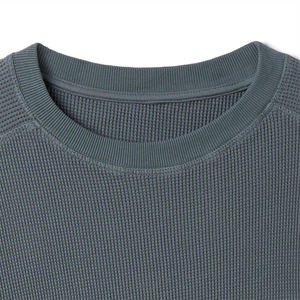 Personalizado de fábrica de alta calidad básica lisa para hombre de peso pesado de lana de cuello redondo Sudadera de cuello redondo para adultos básicos de mezcla de algodón - Product Image 4