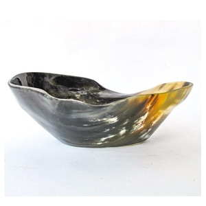 Juego de cuencos para servir cuerno natural hechos a mano altamente pulidos de alta calidad de marca para hoteles y restaurantes de La India. - Product Image 1