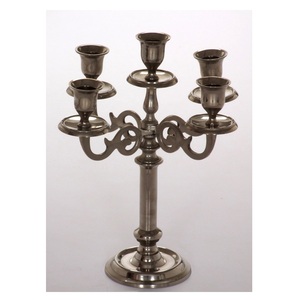 Handmade Metal Long Stem <b>Black</b> Candle Stand 5-Arm Wedding Decorative Candleholder for Home Decor <b>Candlestick</b> Lanterns Candelabra - Product Image 4