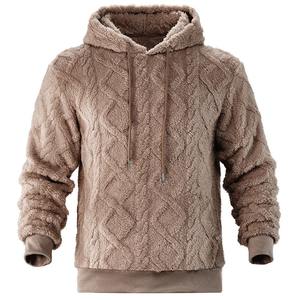 Sudadera con Capucha Sherpa Personalizada con Logotipo 2025-26, Sudadera de Felpa Gruesa para Hombre, Sudadera con Capucha de Terciopelo para Hombre - Product Image 1